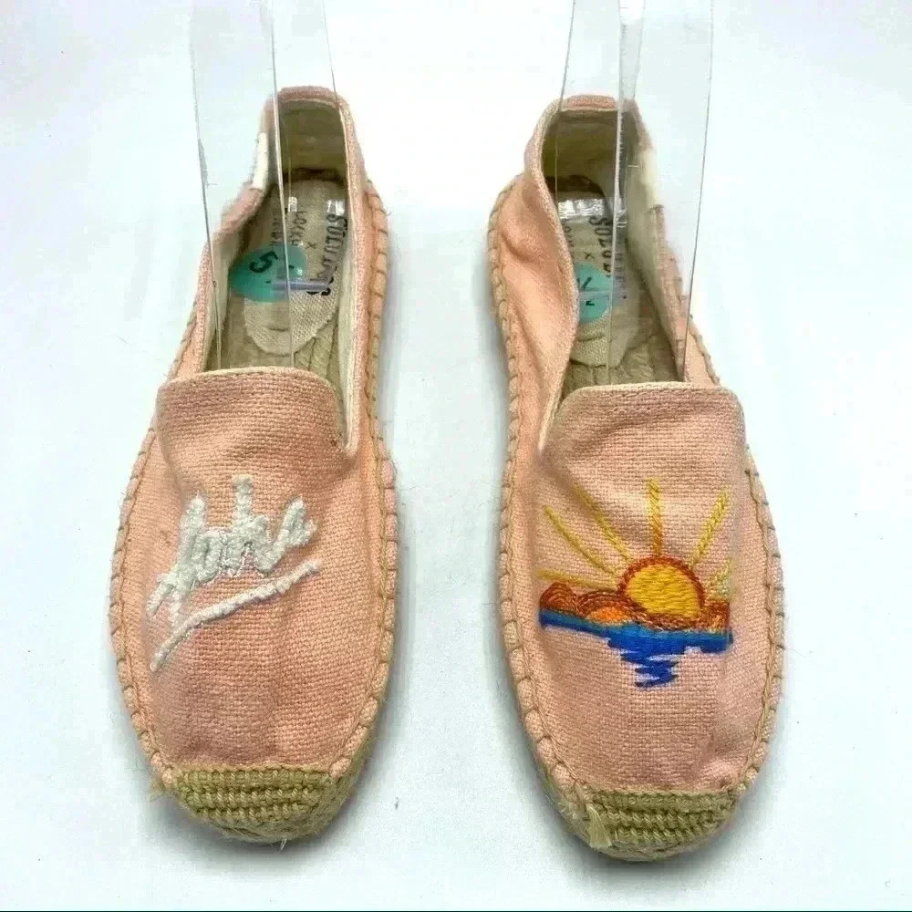 Soludos Lockhart embroidery aloha espadrilles Hawaii surf sea